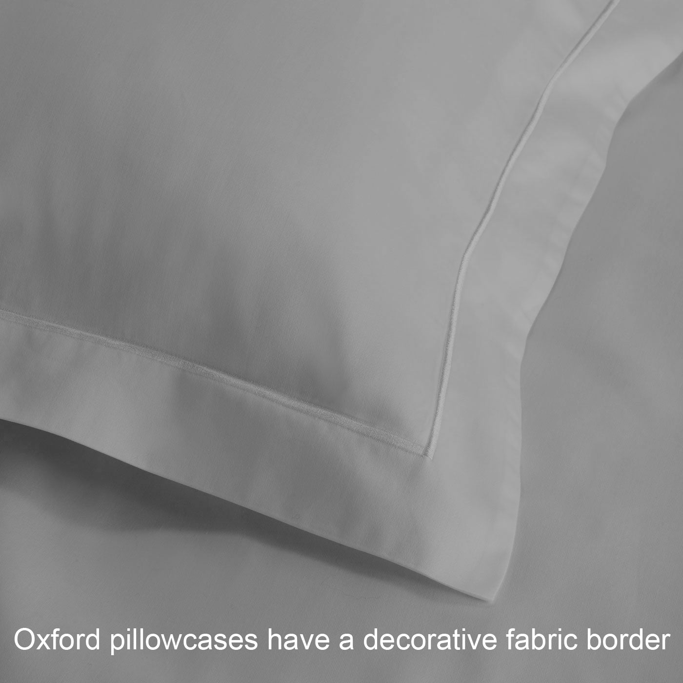 Silver Dyed Oxford Pillowcase