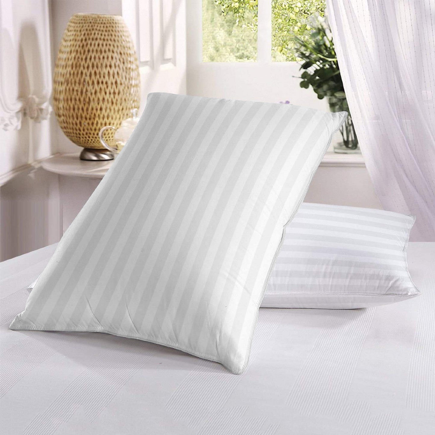 White Stripe Standered Sateen Pillowcase