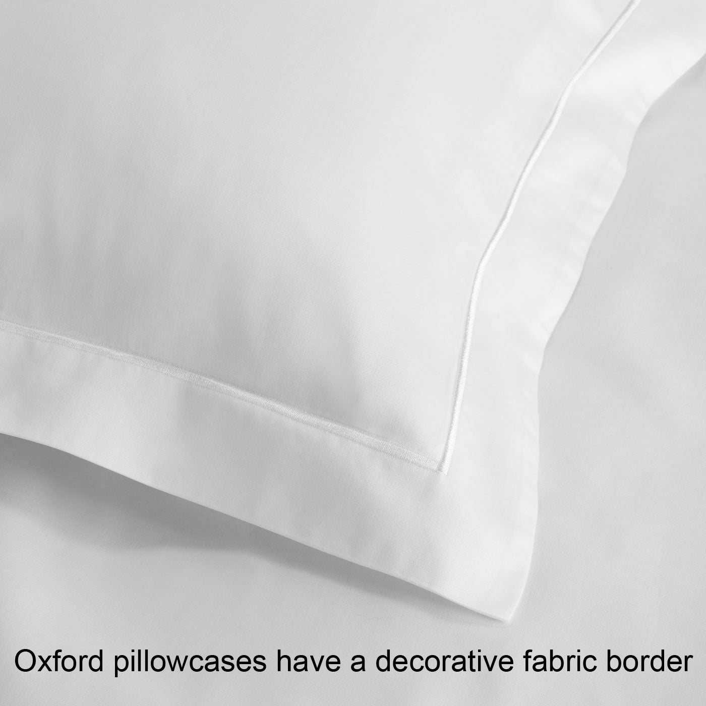 White Dyed Oxford Pillowcase